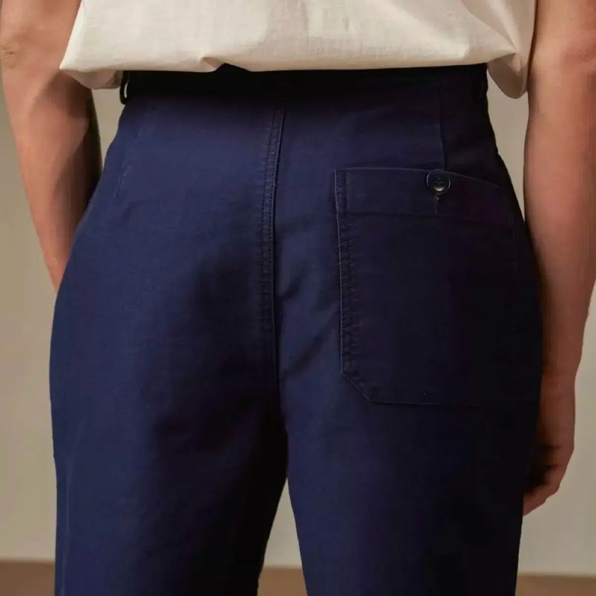 モンサンミッシェル フレンチワークパンツ 青 50s LE MONT SAINT