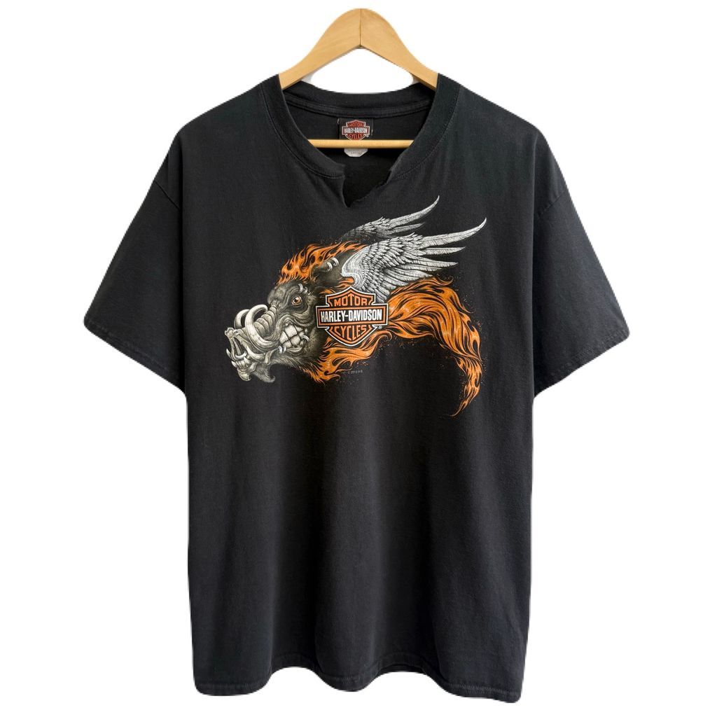ハーレーダビッドソン ポロシャツ 両面刺繍ロゴ 黒 XL相当 半袖 90s 2025年最新】Harley-Davidson メンズ ポロシャツの人気アイテム