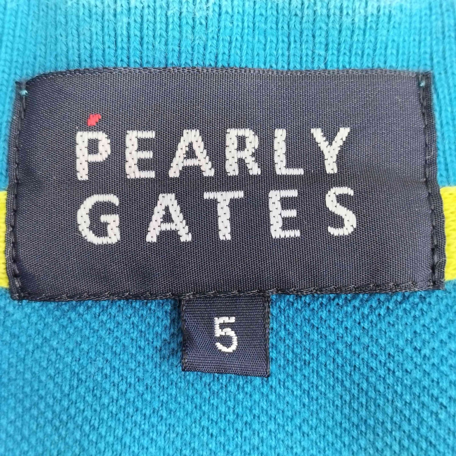 パーリーゲイツ PEARLY GATES ワッペンロゴ 鹿の子ポロシャツ