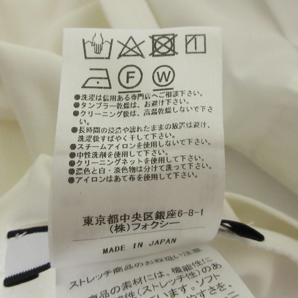 ☆フォクシーNY白襟パフスリーブカットソー42833Baille Top 40☆ ☆フォクシーNY白襟パフスリーブカットソー42833Baille Top 40