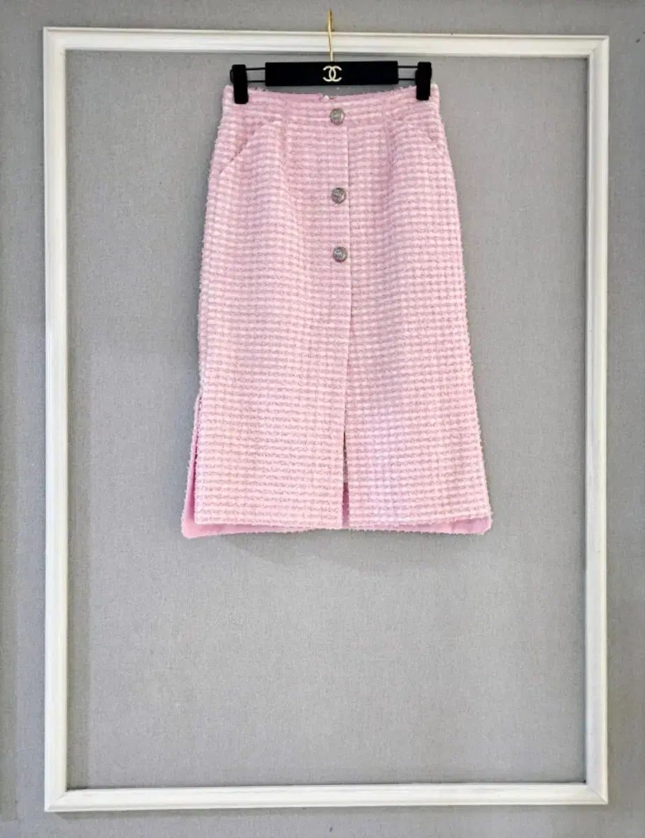 MINE マイン ＿ size 44 ツイード ボタン スカート