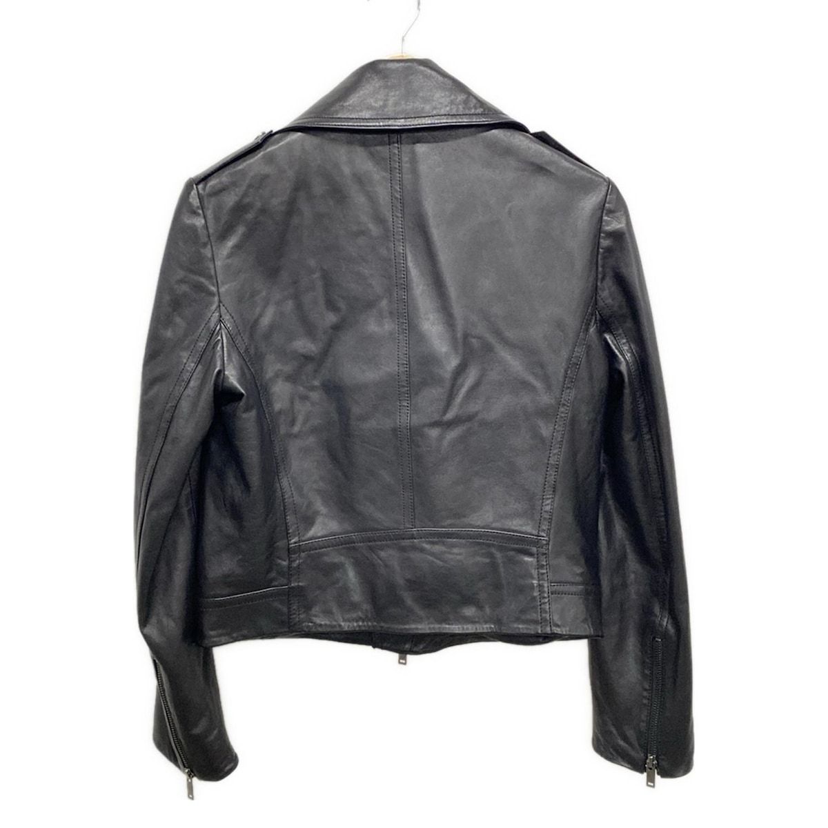 Max MaraWEEKEND マックスマーラウィークエンド ライダースジャケット サイズIJ 38 レディース - 黒 長袖 レザー 春 秋