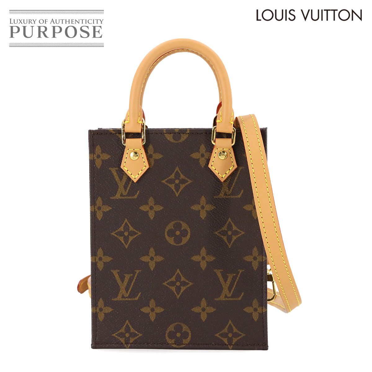 【美品】LOUIS VUITTON ハンドバッグ サックプラ モノグラム ルイ・ヴィトン LOUIS VUITTON サックプラBB モノグラム