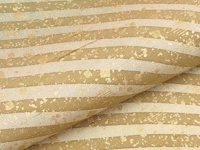 平和屋本店□極上 石川県指定無形文化財 牛首紬 白山工房 手織り 全通  