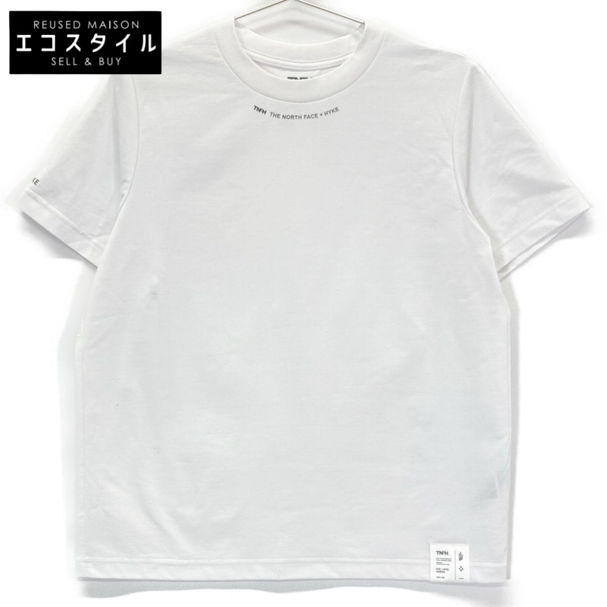 THE NORTH FACE ノースフェイス ×HYKE NTW252HK ﾎﾜｲﾄ S|S Trail Crew L