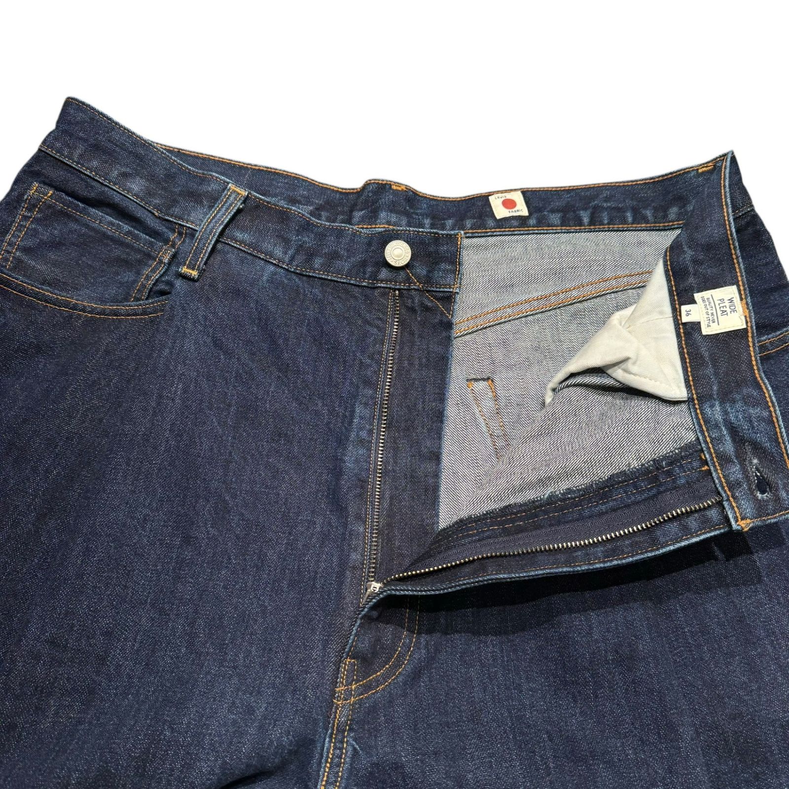 ミセスグリーンアップル FJORDデニムバッグ LEVI'S (リーバイス) ⑤ A91360001 WIDE PLEAT CROP ミディアム