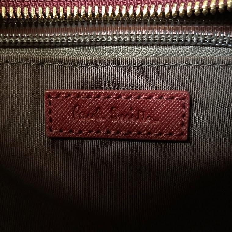 美品 Paul Smith ポールスミス レザー ハンドバッグ ボルドー fkip