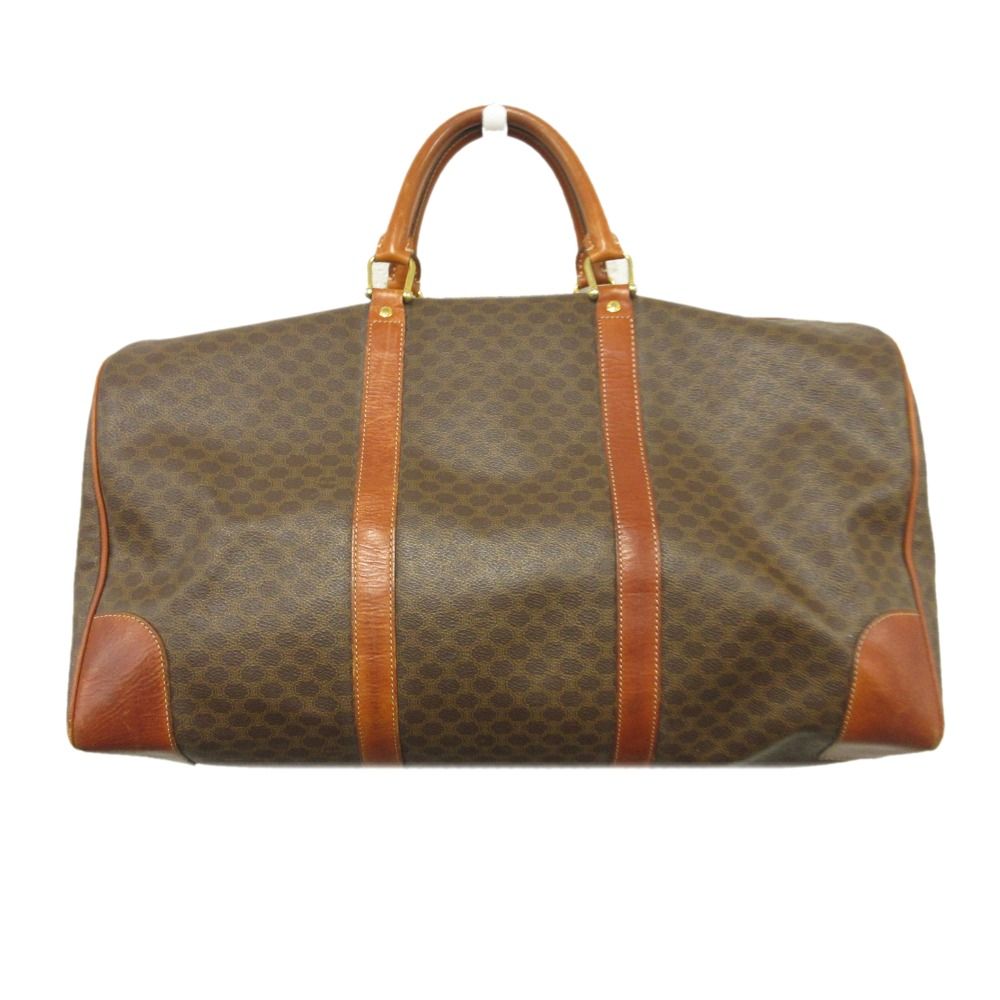 CELINE オールド セリーヌ マカダム ボストン ハンド バッグ 旅行鞄  