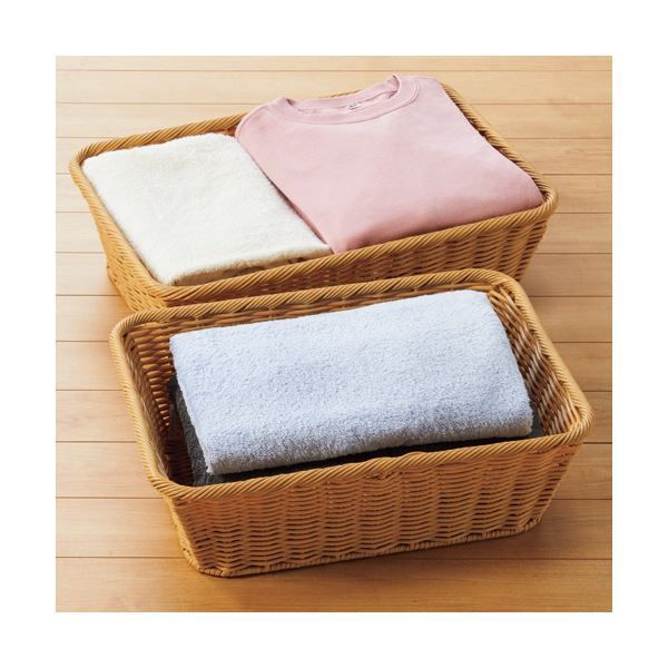 トーダイPPラタン エコノミーランドリーバスケット 小 アイボリー 1個