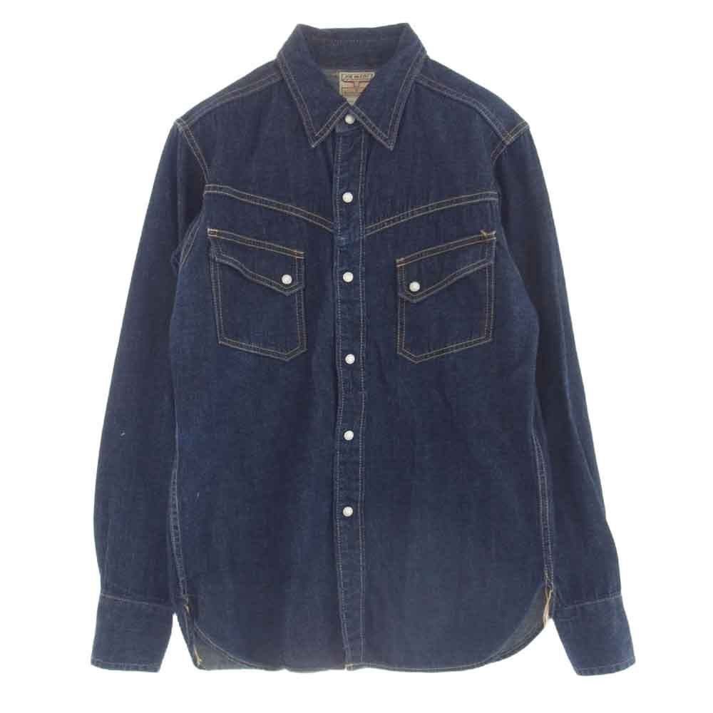 The REAL McCOY'S ザリアルマッコイズ JOE McCOY ジョーマッコイ デニム ウエスタン シャツ インディゴブルー系 14【中古】
