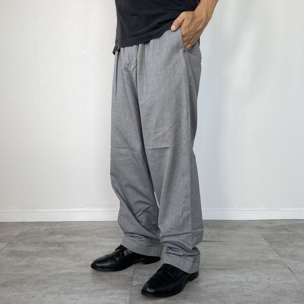 ENFOLD エンフォルド☆ハイウエスト グレンチェックワイドパンツ