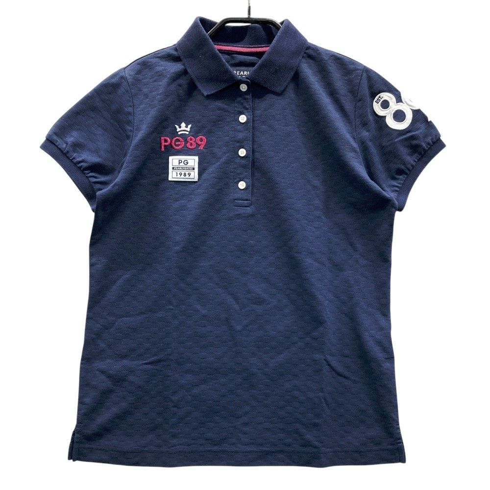 PEARLY GATES ポロシャツ サイズ0 ネイビー/レッド サイズ：0 PEARLY GATES パーリーゲイツ 半袖ポロシャツ チェッカー柄