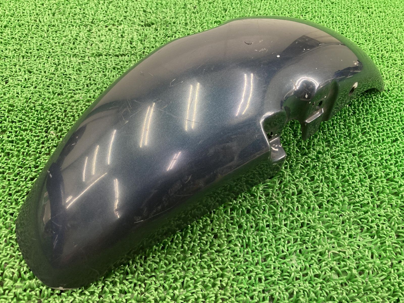 CB750 フロントフェンダー 濃青M MN8 ホンダ 純正 中古 バイク 部品 RC42 欠損無し 修復素材やペイント素材に ブロス400 NC25にも