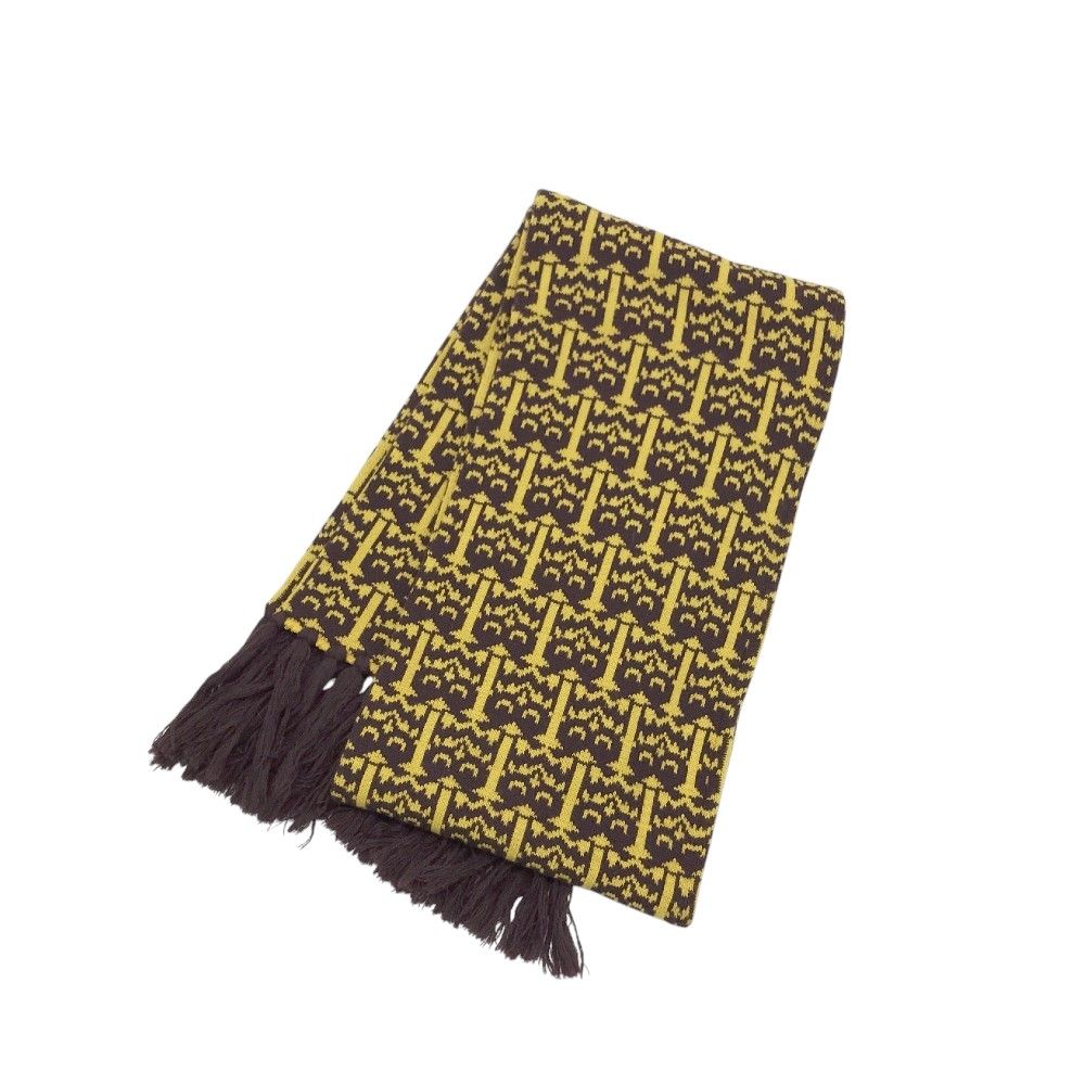 PEARLY GATES パーリーゲイツ ニットマフラー フリンジ フクロウ 総柄