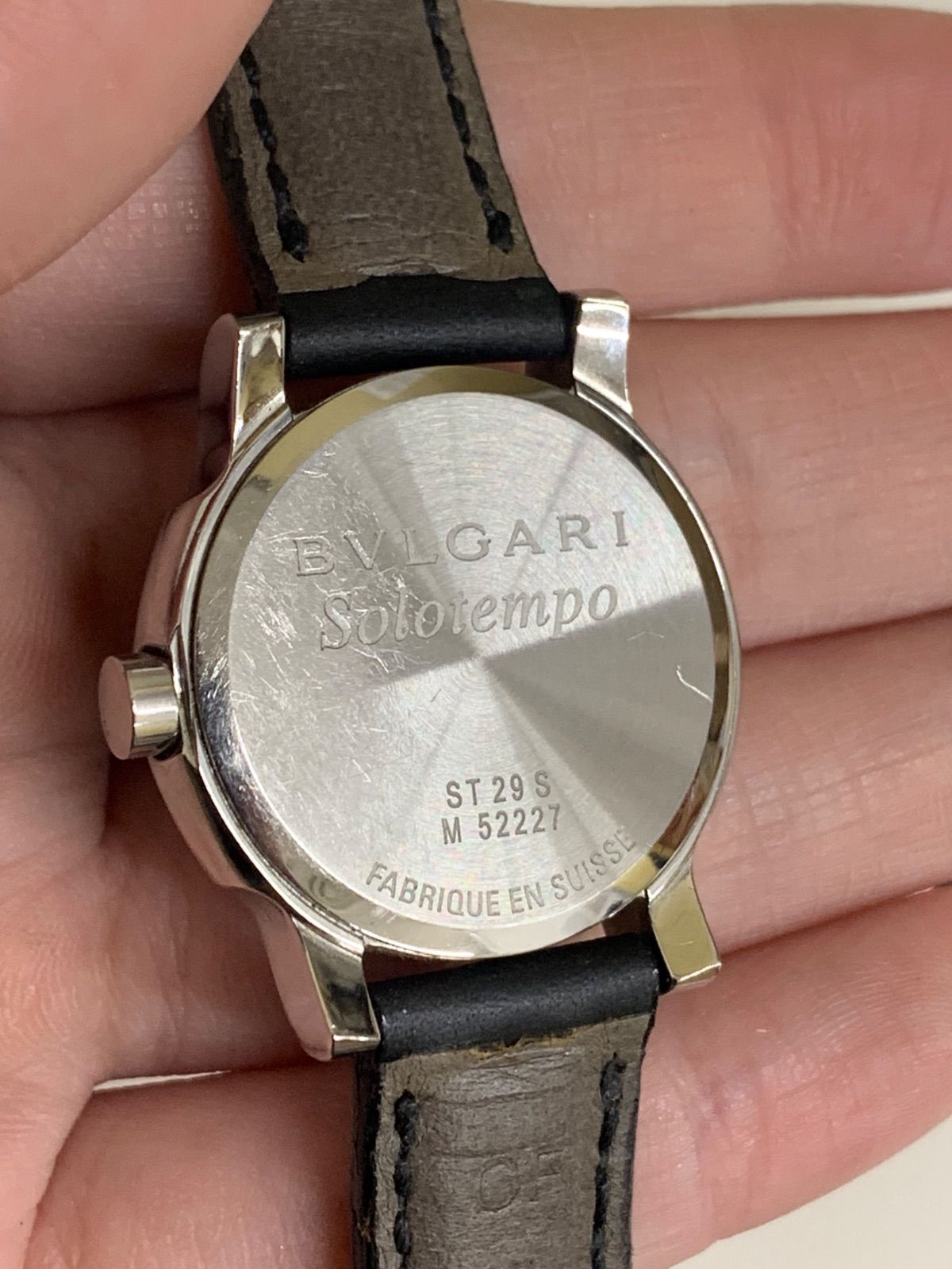 安い割引 BVLGARI】ブルガリ ソロテンポ ST29 ブラック文字盤 腕時計 ソロテンポ