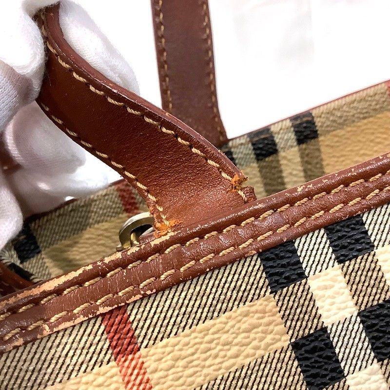 バーバリー（BURBERRY LONDON）PVCノバチェックミニトートバッグ