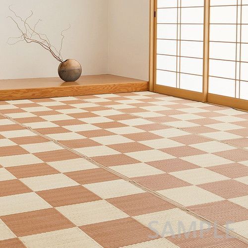 洗えるい草風カーペット