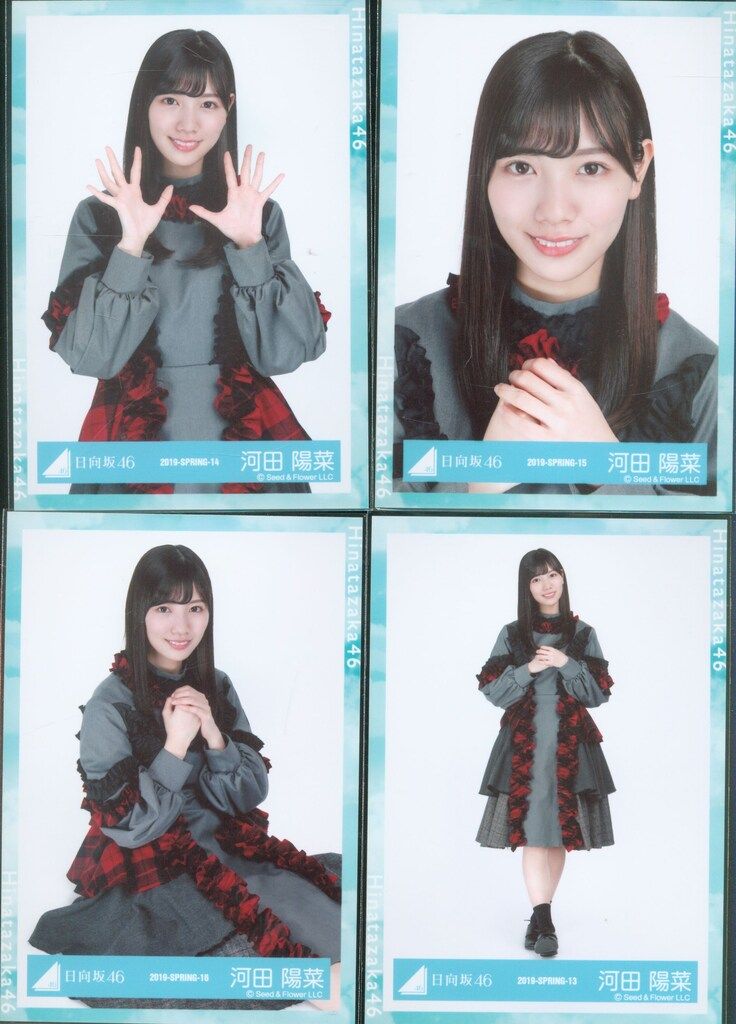 日向坂46 2018秋冬LIVE衣装 河田陽菜 2019-SPRING 生写 コンプ