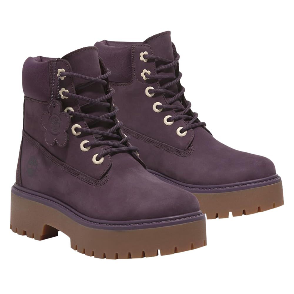ティンバーランド ストーン ストリート 6インチ ウォータープルーフ ブーツ レディース TB0A2H3CEJJ1 DARK PURPLE NUBUCK 6.5 | 23.5cm