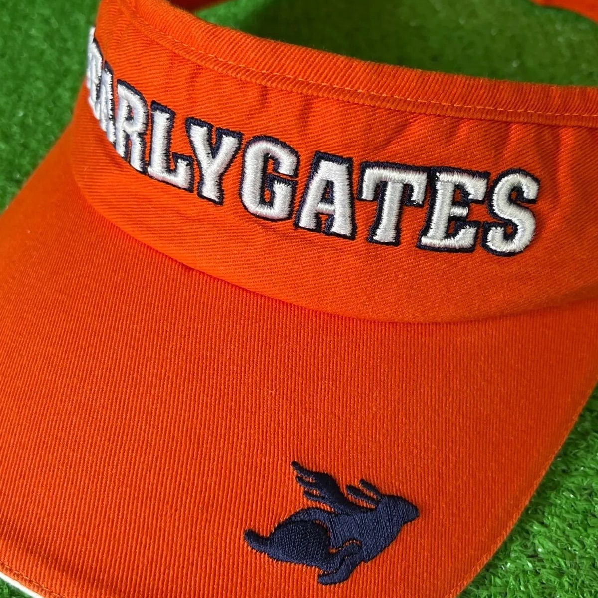 PEARLY GATES パーリーゲイツ ロゴ刺繍 コットン ゴルフサン