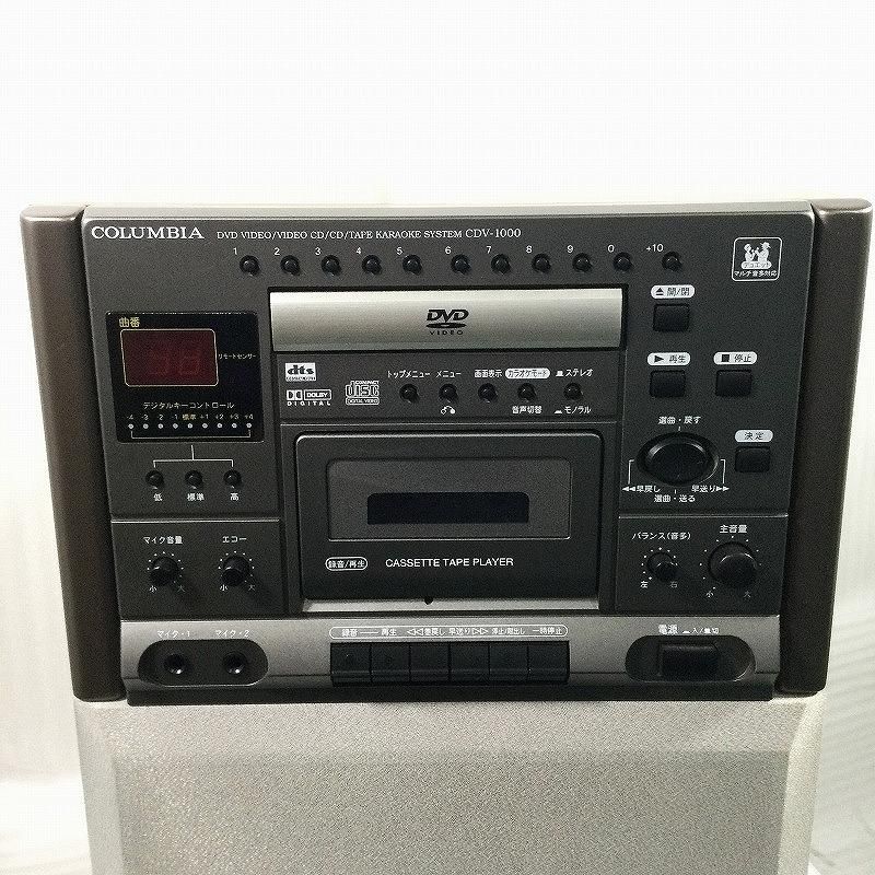 DENON CDV-1000 DVDカラオケシステム 木目 COLUMBIA CDV-1000 カラオケ