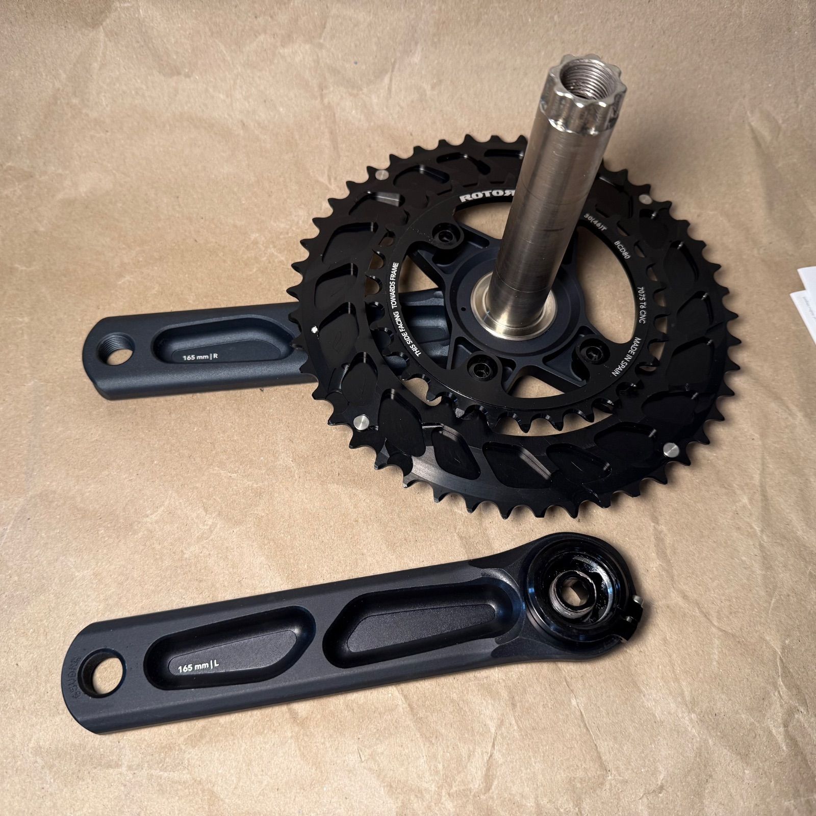 Rotor NS24 shimano GRX コンバーチブルクランク Rotor NS24 shimano GRX コンバーチブルクランク Rotor NS24 shimano