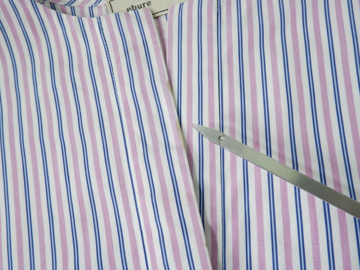 ebureエブール Ron hermanロンハーマン別注 コットンストライプシャツ  