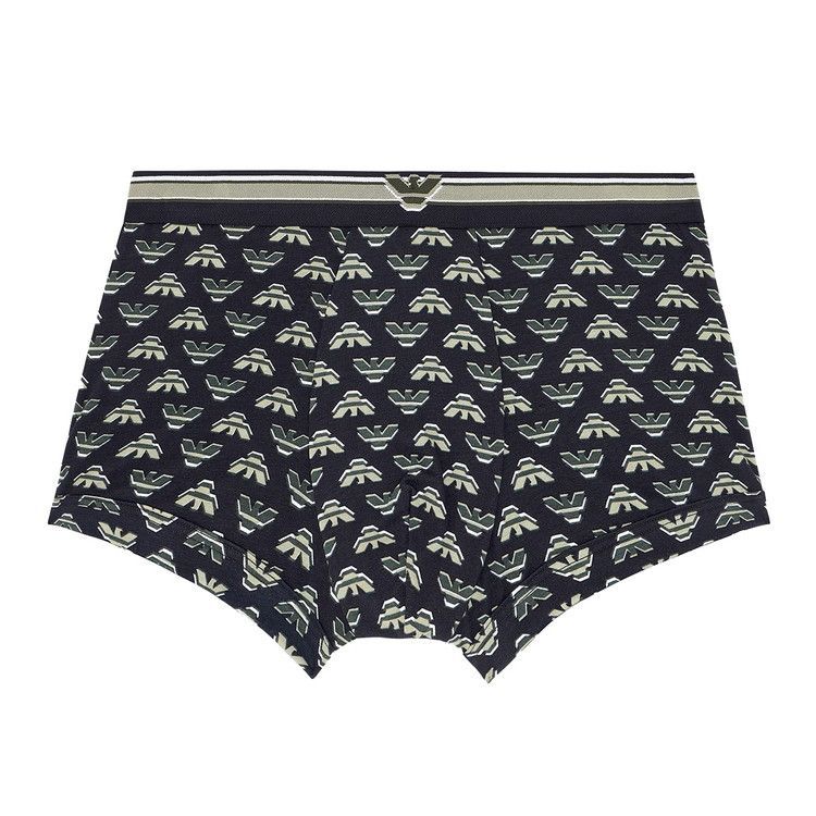 エンポリオアルマーニ BOLD ALL OVER EAGLE ボクサーパンツ ブラック