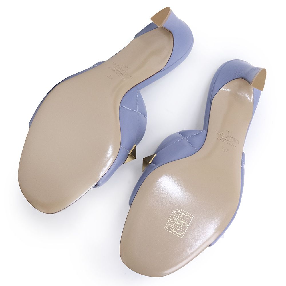 ヴァレンティノ ガラヴァーニ ローマンスタッド スライド #37 24cm 靴