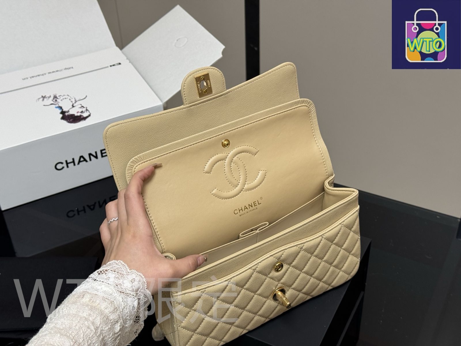 今日特価】Chanel シャネル CFバッグ 折りたたみボックスと