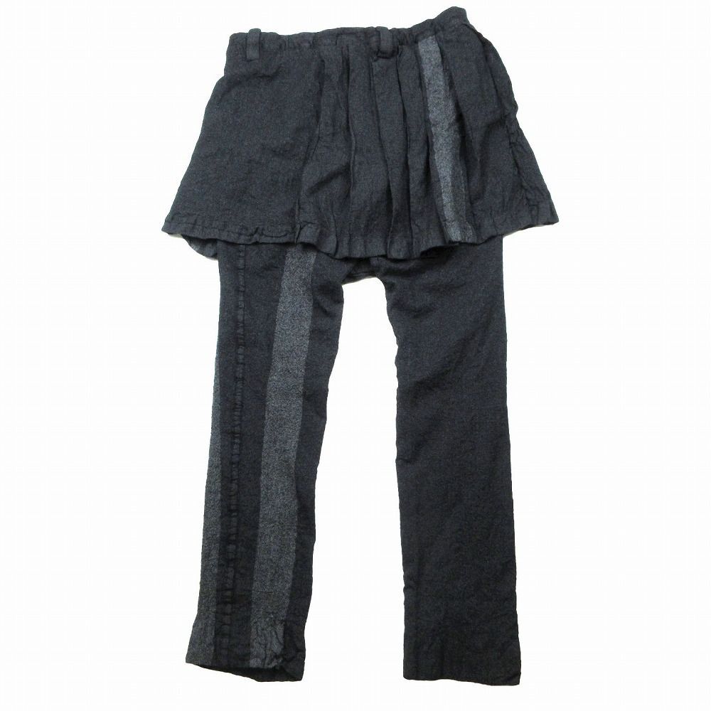 Y’s Red Label スカートドッキング 縮絨 ウール パンツ Y's Red Label スカートドッキング 縮絨 ウール パンツ Y's Red
