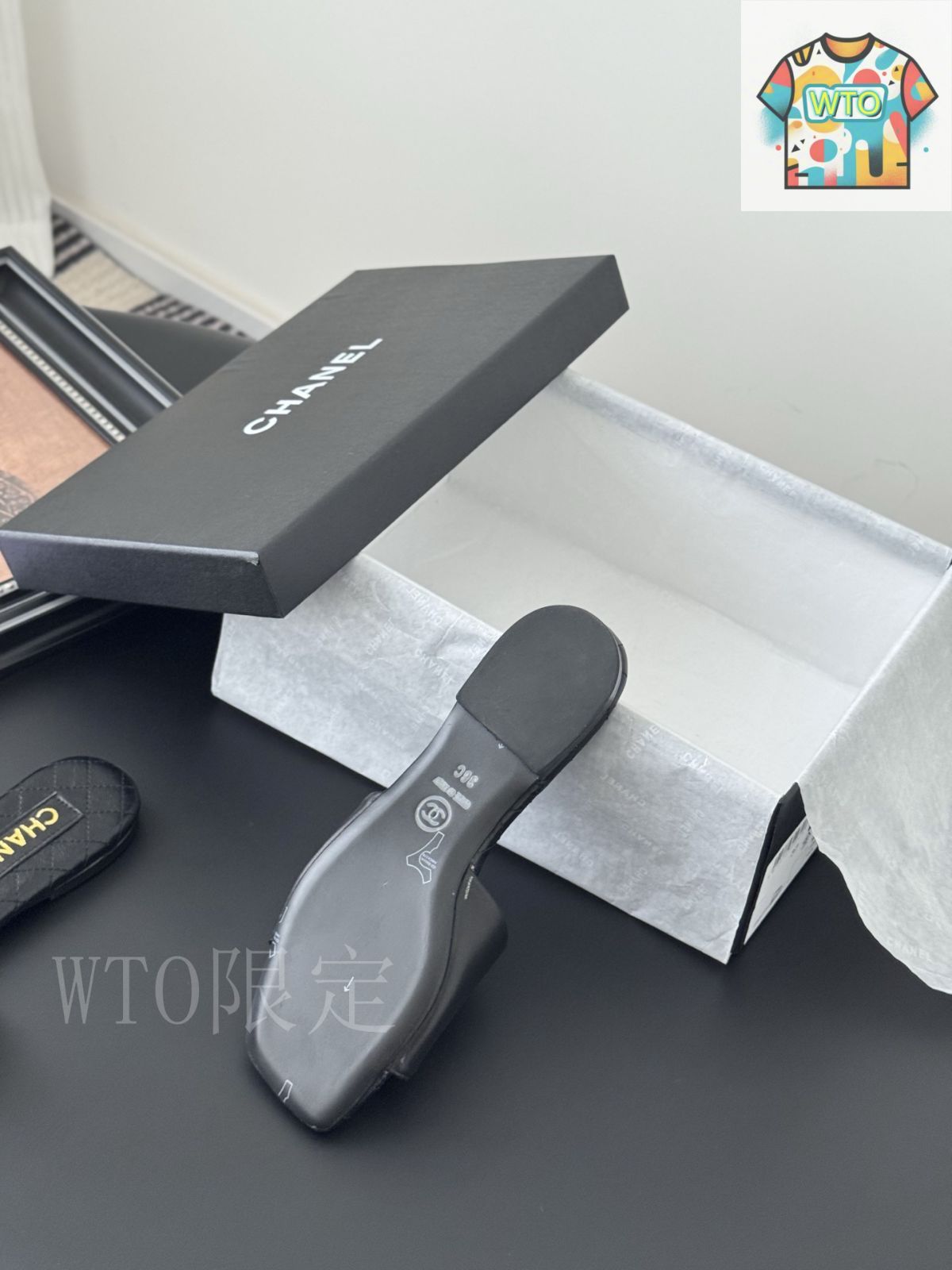 Chanel スリッパ CHANEL】シャネル ロゴ ミュール サンダル (CHANEL/サンダル