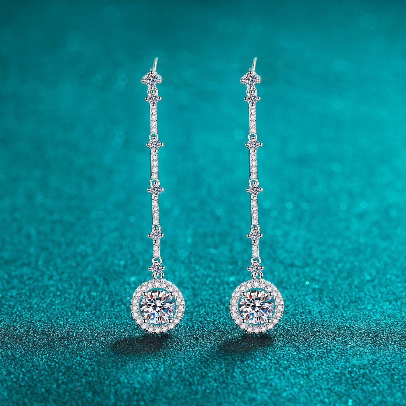 モアサナイト　ピアス　1ct　人工ダイヤ 1ct モアサナイト 人工ダイヤモンド ピアス 24kゴールド あ74