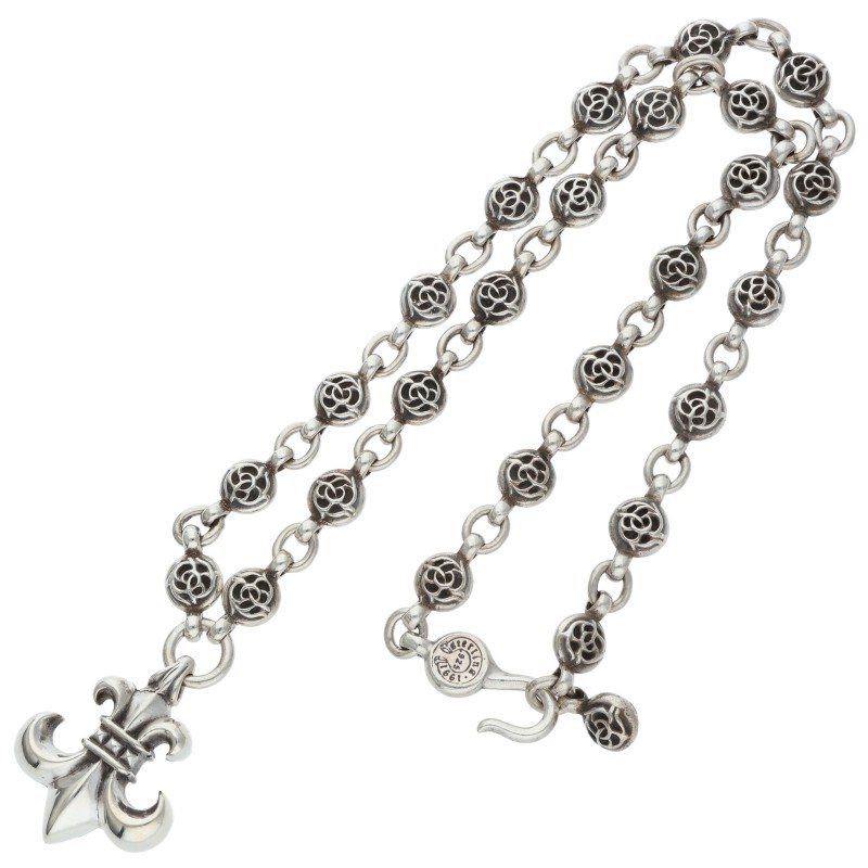 【クロムハーツ 】1ボール BSフレア ネックレス シルバーボールチェーン付 CHROME HEARTS クロムハーツ 1ボールBSフレアチャーム ボール