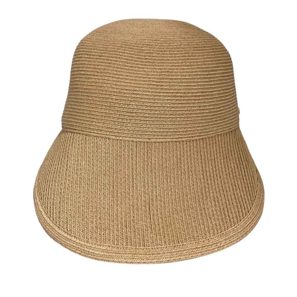 Athena New York アシーナニューヨーク Janet Stripe バックリボン ペーパー キャップ ベージュ レディース 古着