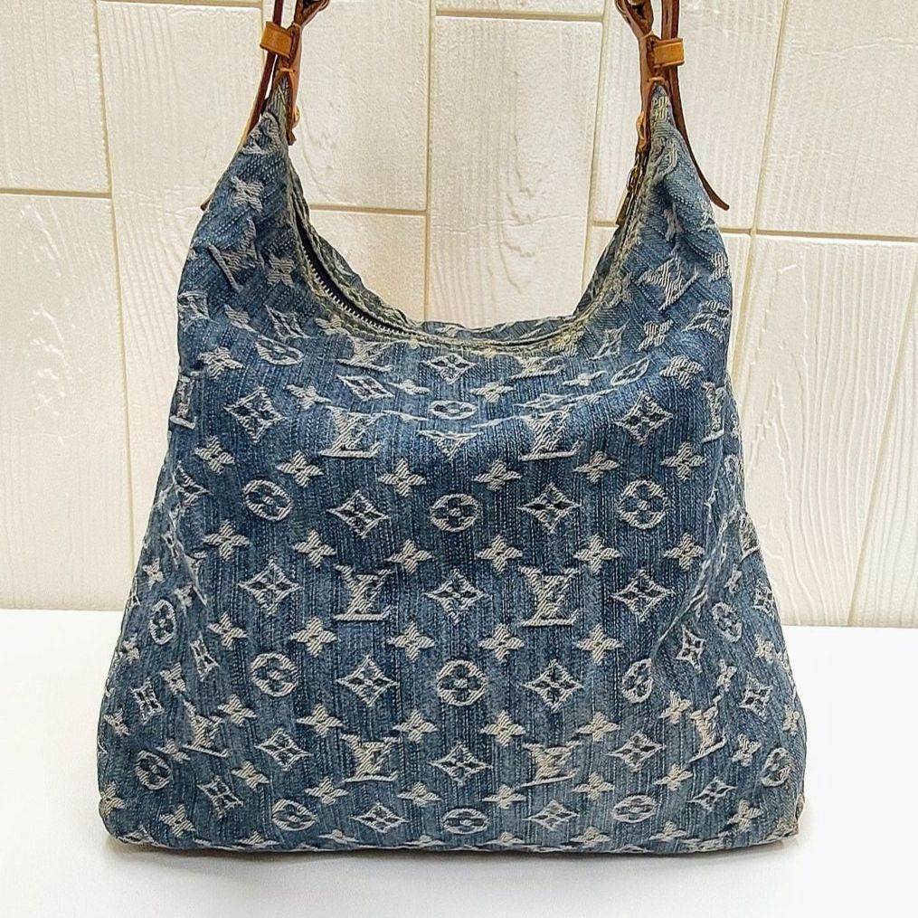 極美品 希少 廃盤】LOUIS VUITTON ルイヴィトン モノグラム デニム バギーGM ブルー ユニセックス バッグ  （SNA）0240408070008RS - メルカリ