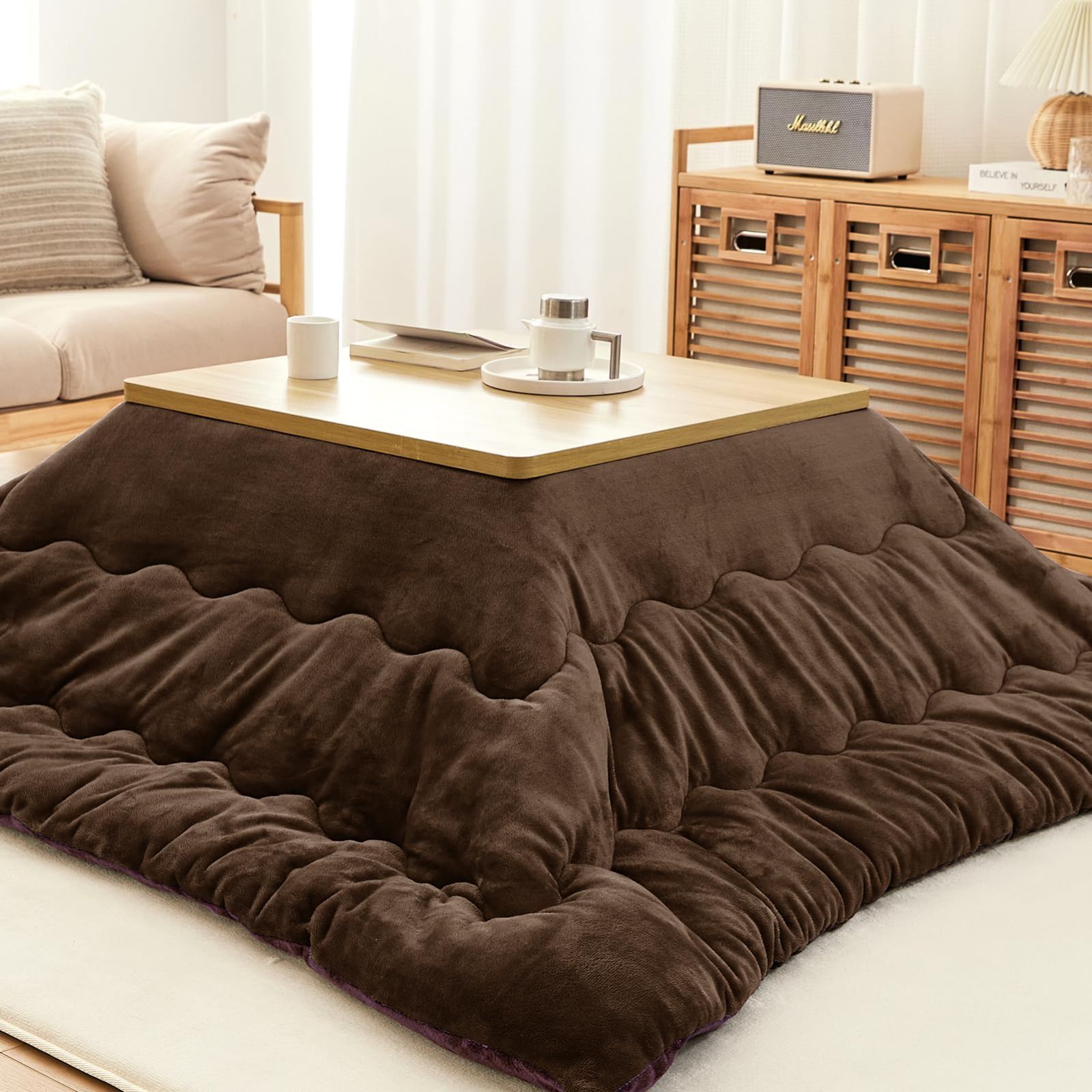 【数量限定】VK Ingeroom こたつ布団 長方形 185×235cm コタツ布団 冬用 厚手 こたつ掛布団 単品売り 抗菌防臭 吸湿発熱 蓄熱 保温力 リバーシブル 洗える 撥水 静電気防止 おしゃれ こたつふとん 