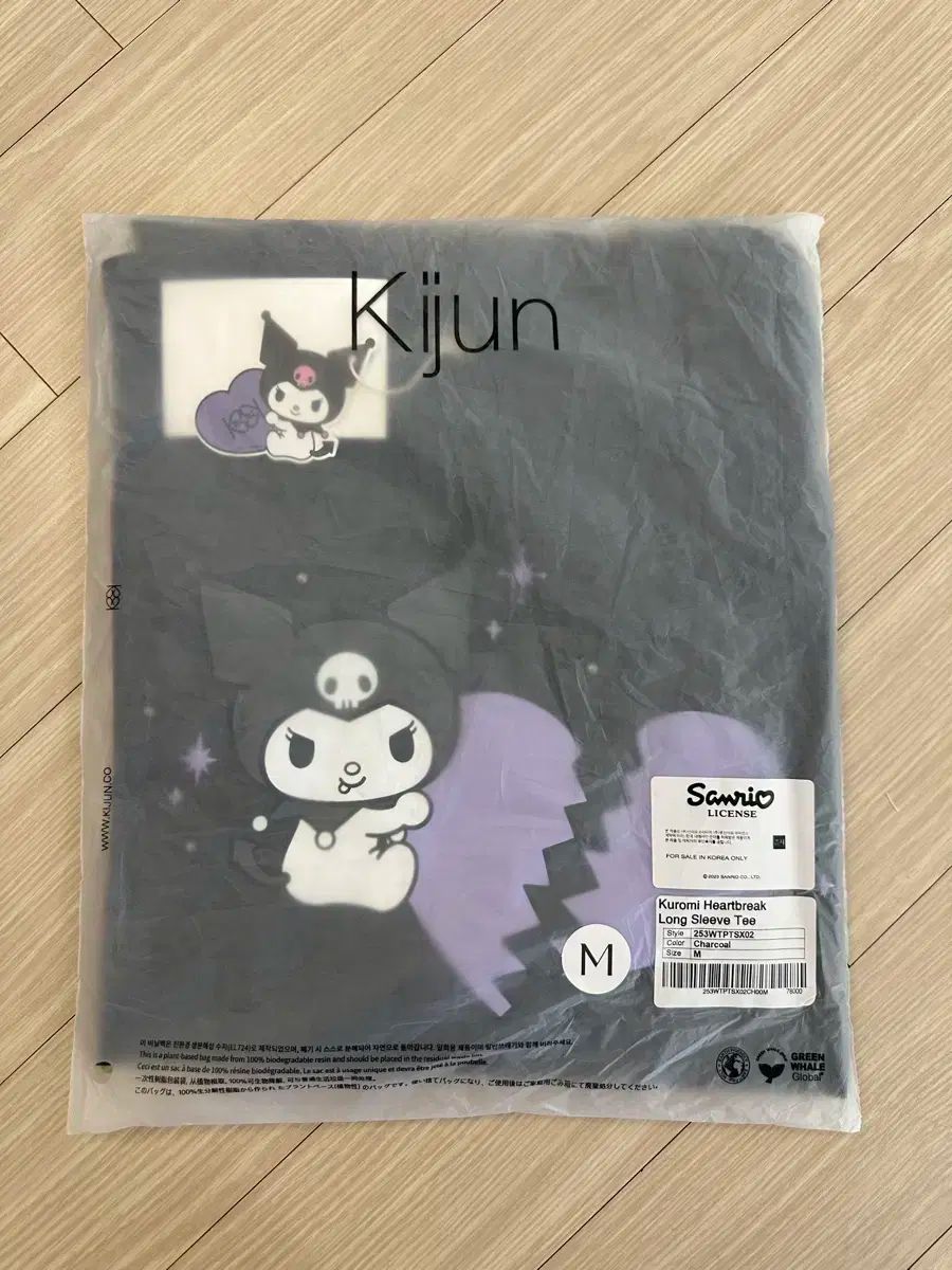  KIJUN クロミ ロングスリーブ チャコール M 長袖 Tシャツ カットソー