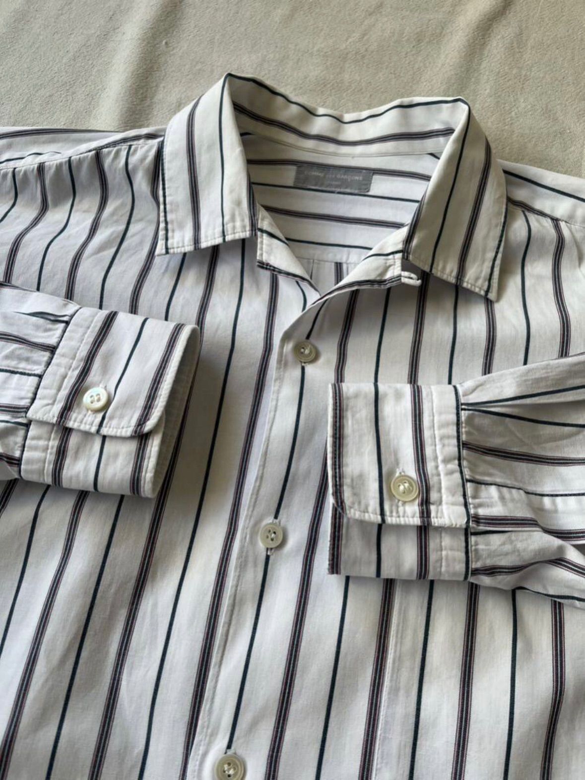 90s COMME des GARCONS HOMME オープンカラー シャツ / コットン 90s COMME des GARCONS HOMME オープンカラー シャツ / コットン