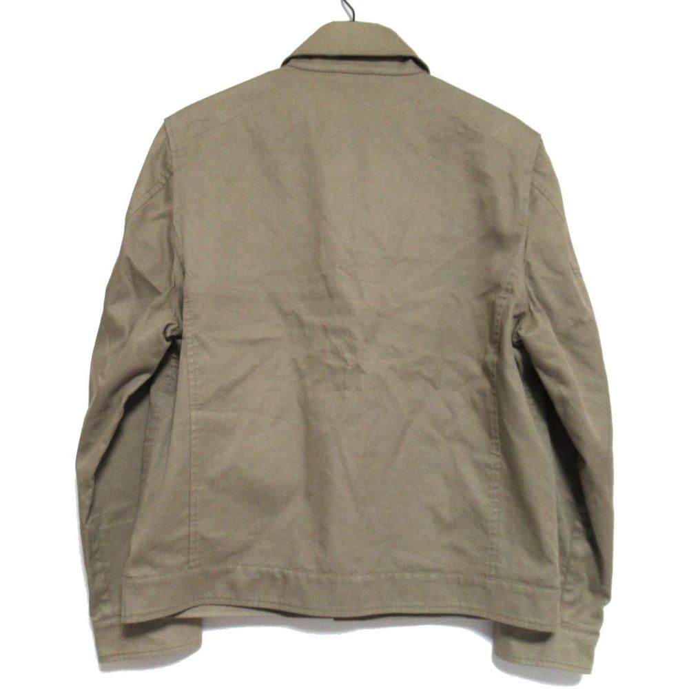 美品 dunhill ダンヒル チェック柄ライニング 撥水 ジップアップ スイングトップ ジャケット ブルゾン Mサイズ ベージュ メンズ 古着 中古 USED