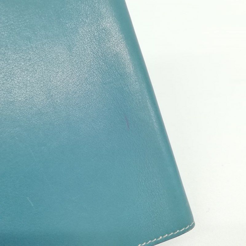 エルメス】HERMES アジェンダヴィジョン ボールペン付き レザー グリーン 〇Z刻印 品番h23-16