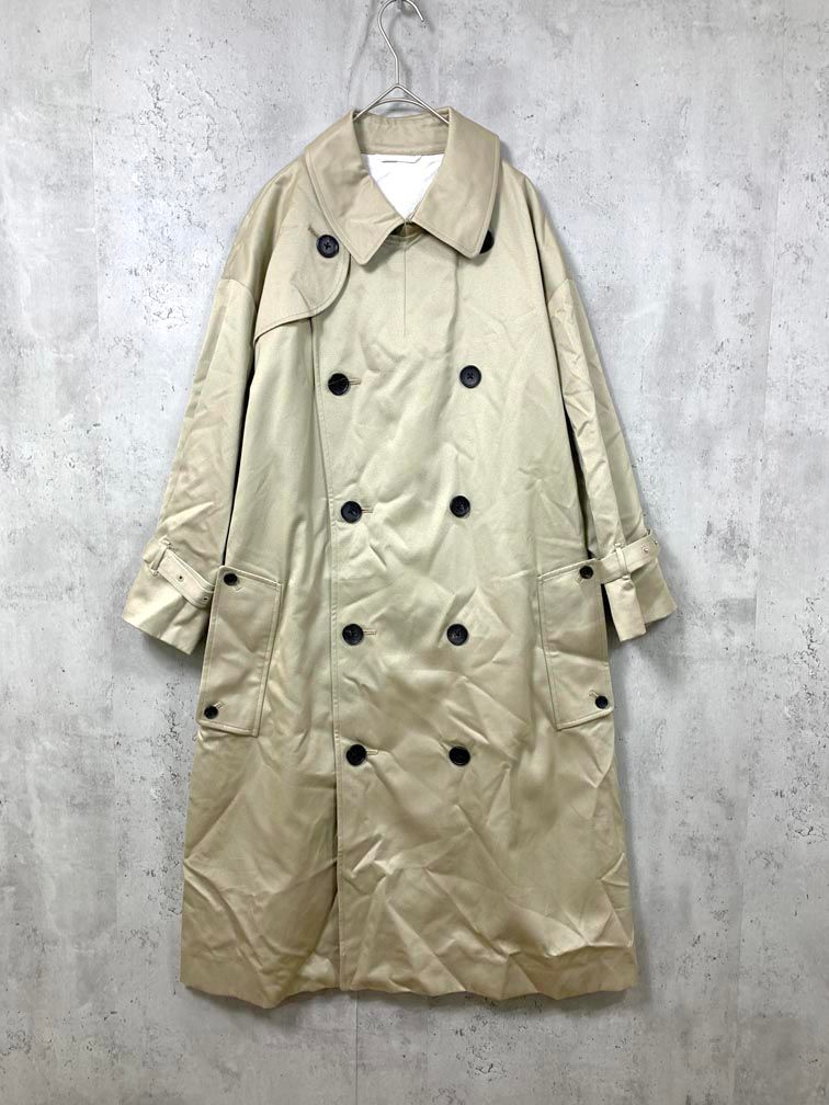 ATON エイトン CMAGHS0200 オーバーサイズ トレンチ コート size00|ベージュ ◎メンズ