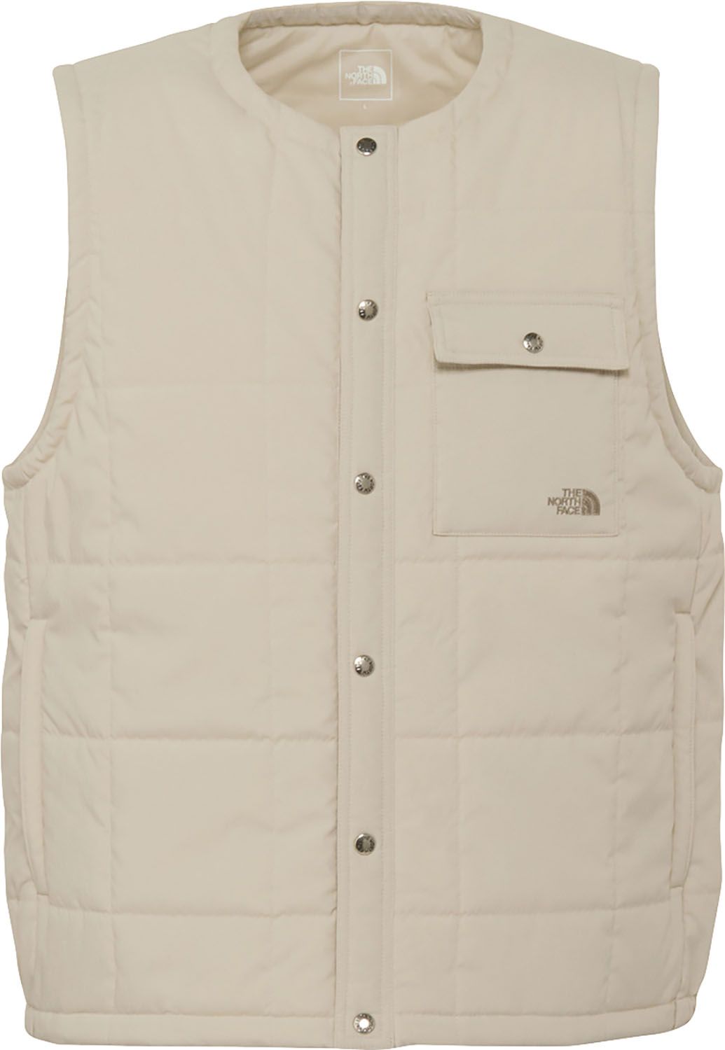 ザ ノース フェイス THE NORTH FACE アウトドア メドウウォームベスト メンズ アウター 上着 チョッキ ストレッチ素材 秋冬 防寒着 キャンプ 普段使い コットンライク コンパクト収納 袋付き 持ち運び NY825 FI フォッシルアイボリー