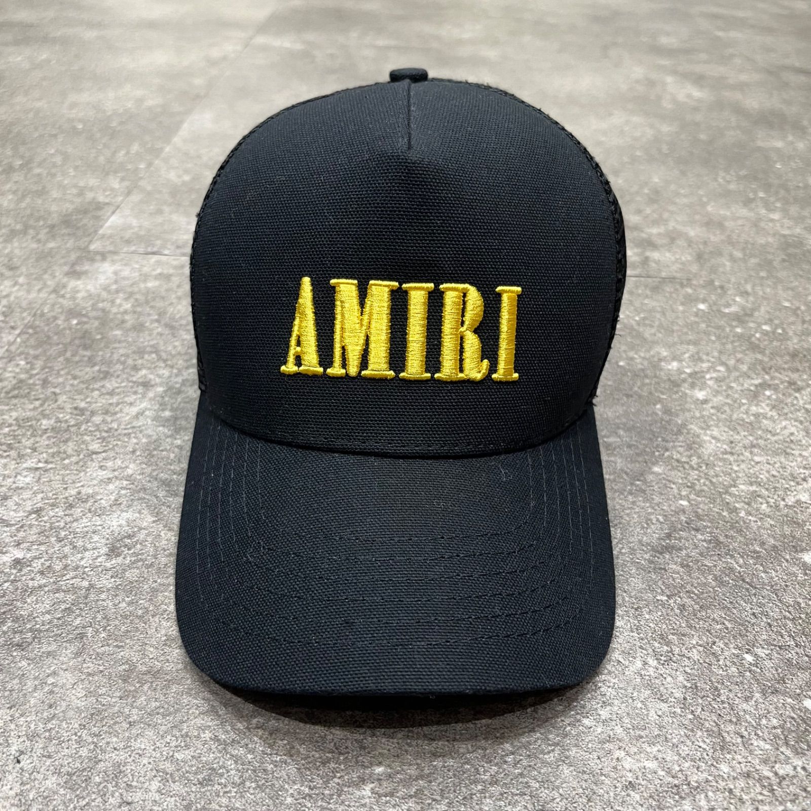 AMIRI 刺繍ロゴ メッシュキャップ 帽子 アミリ ブラック 96468A2