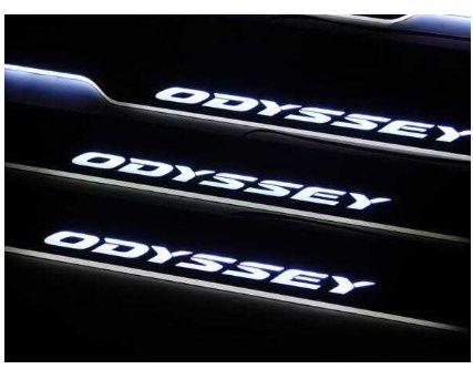 ホンダ オデッセイ Odyssey RC系 スカッフプレート 白 シーケンシャル