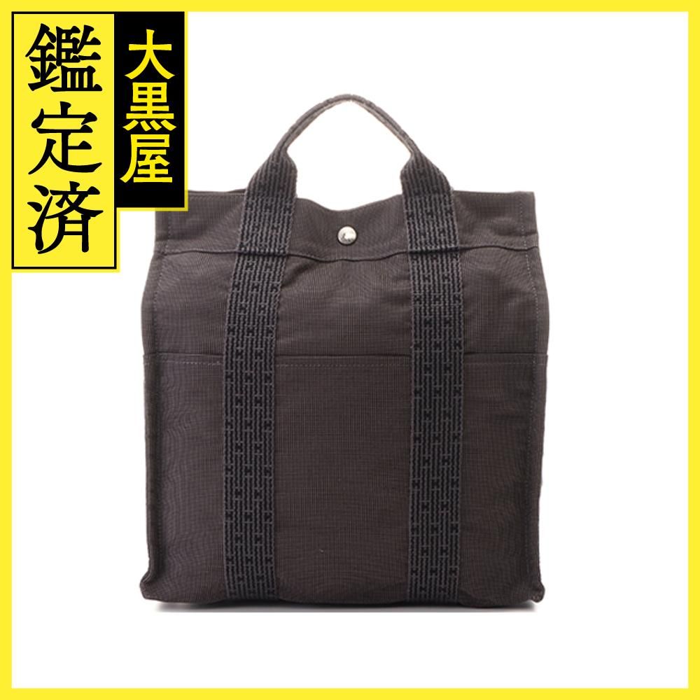 HERMES エルメス エールラインアドMM グレー シルバー金具【430