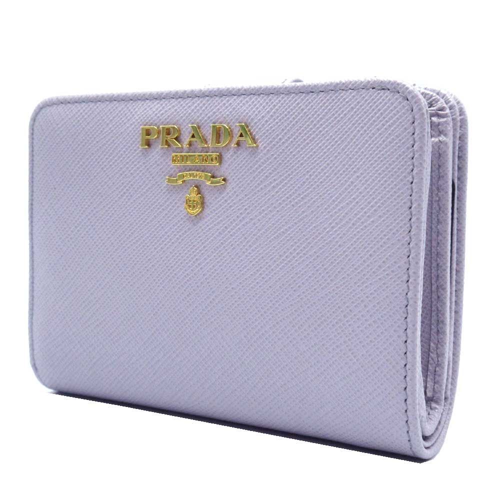 プラダ 二つ折り財布 PRADA PORTAF.PICCOLO LAMPO 1ML018 ZLP F0R2X SAFFIANO MULTIC GLICINE LILLA アウトレット レディース
