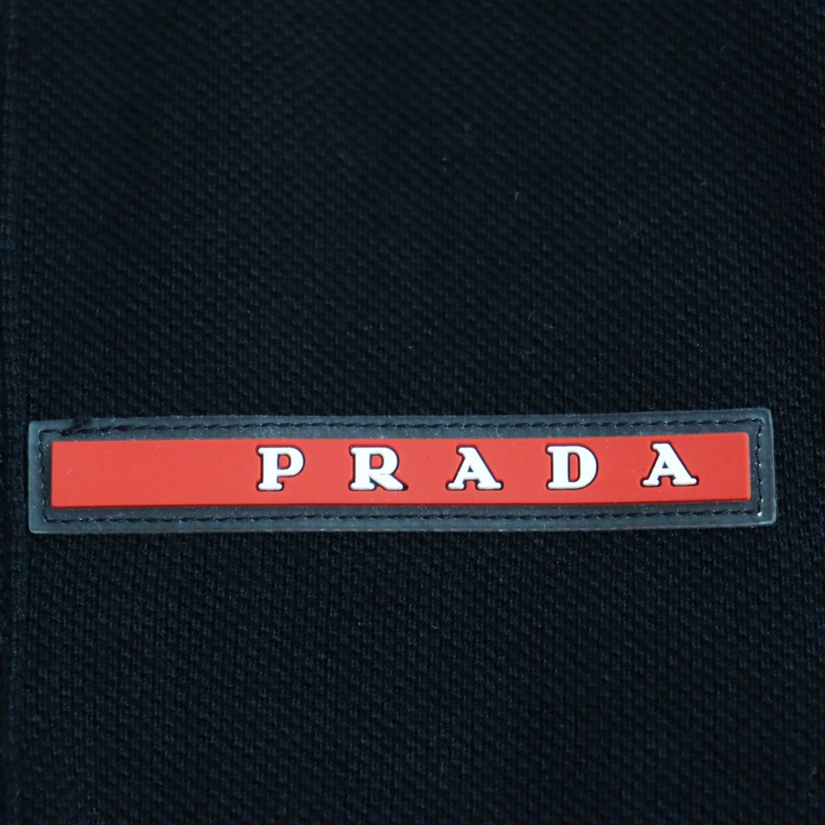 未使用品○PRADA プラダ ロゴラバープレート付き 半袖/ショート