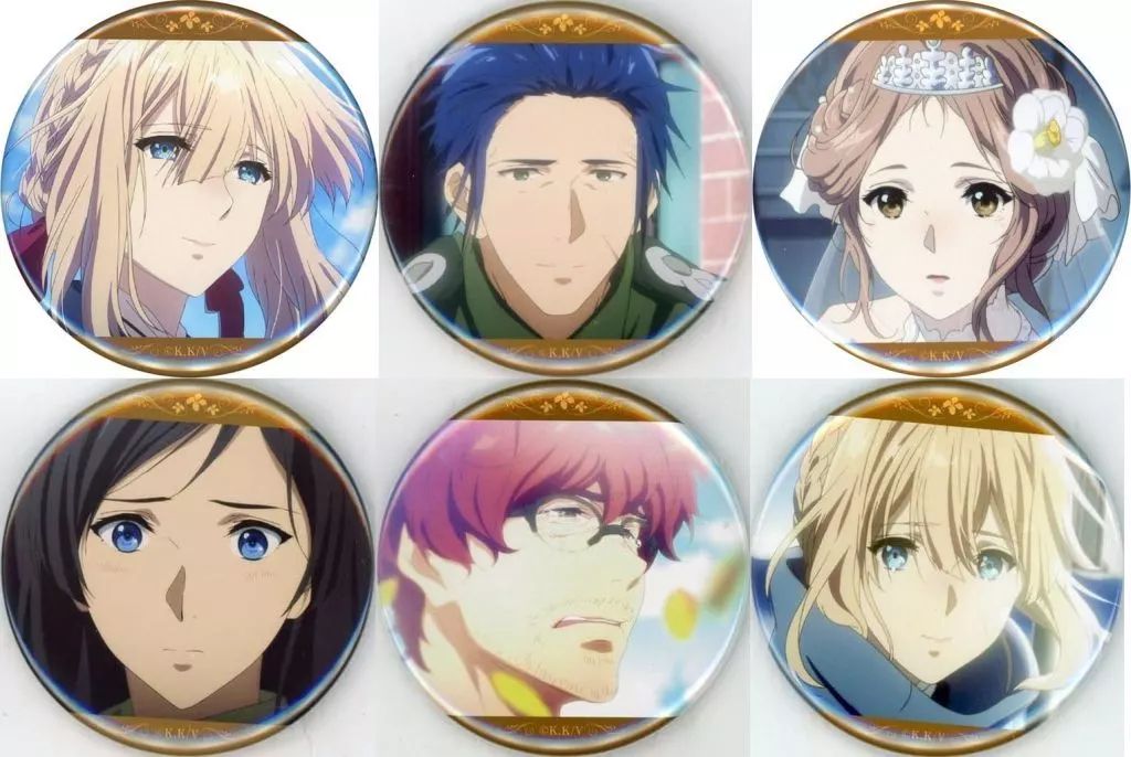 バッジ ピンズ 全6種セット ヴァイオレット エヴァーガーデン 缶バッジコレクション 第2弾