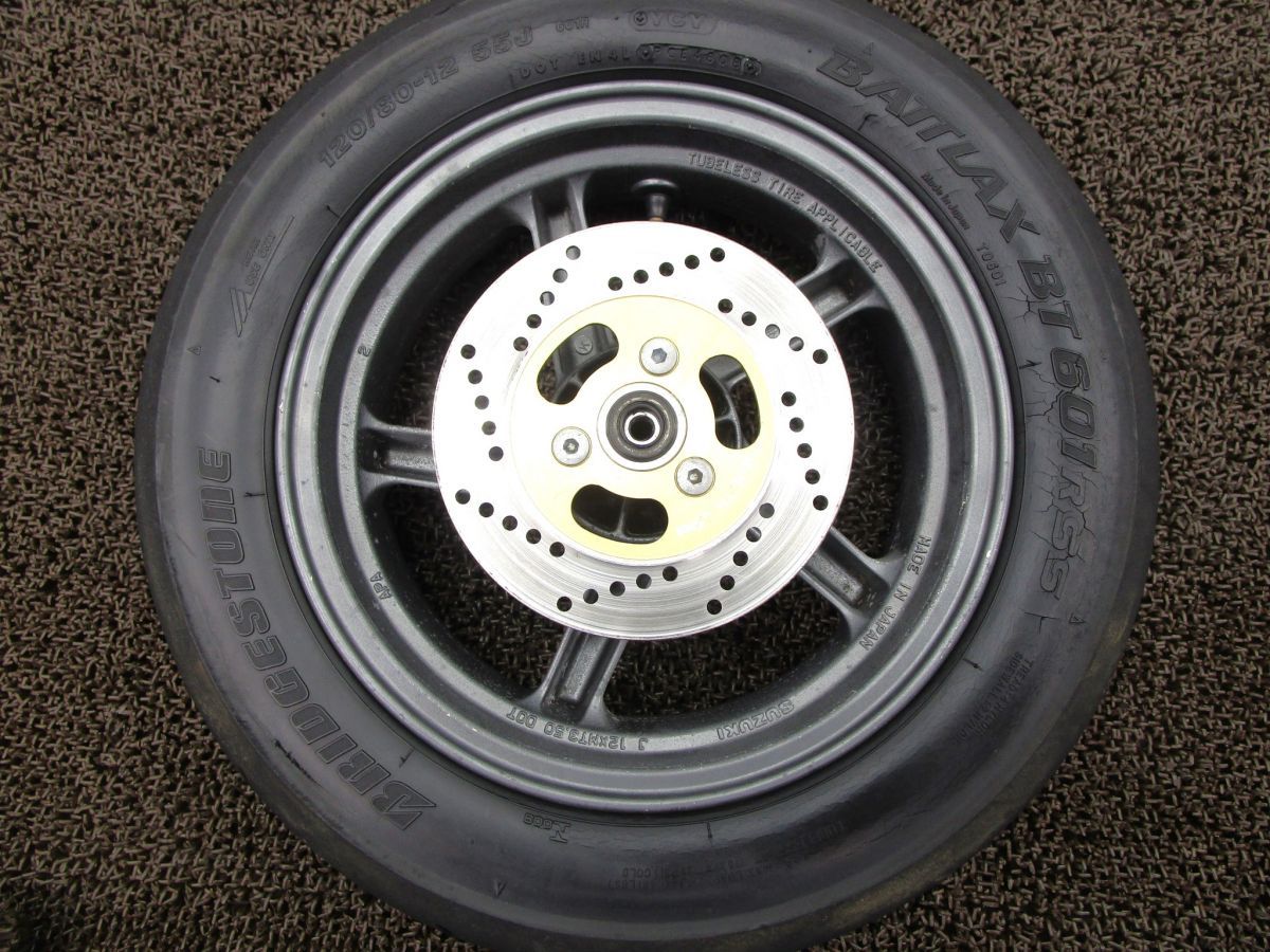 ストリートマジック110 フロントホイール ディスク ▲A1032 CF12A スズキ F131 StreetMagic キャブ車 動画有 12V